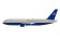United Airlines Boeing 767-200 N602UA Battleship Grey Livery With Stand Die-Cast InFlight IF762UA1221 Scale 1:200