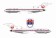 JAL Japan Airlines 727-100  JA8326 (Polished)