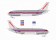 Braniff /American Airline Hybrid c/s 737-200 (Chrome) N458AC Jet-x 1:400