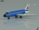 Braniff BAC 111-200 Dark Blue Reg# N1542 JC Wings JC4BNF307 Scale 1:400
