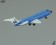 Braniff BAC 111-200 Dark Blue Reg# N1542 JC Wings JC4BNF307 Scale 1:400