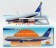 United Airlines Boeing 767-200 N602UA Battleship Grey Livery With Stand Die-Cast InFlight IF762UA1221 Scale 1:200