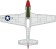 P-51D Mustang "Red Dog XII," Maj Louis "Red Dog" Norley, 4th FG, 1945 Scale 1:72 Die Cast Model AC021