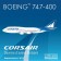 Corsair Boeing 747-400 Reg# F-GTUI Phoenix scale model 1:400
