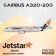 Jetstar Japan A320-200 Sharklets Reg# JA08JJ Phoenix 10771 Scale 1:400